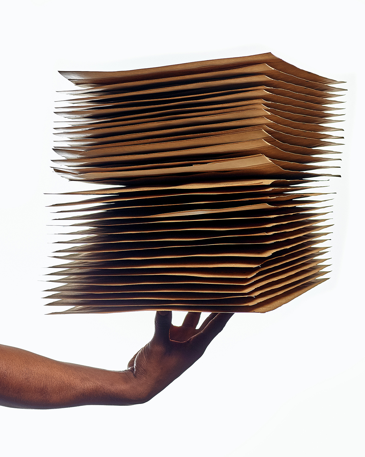 A stack of shipping mailers.