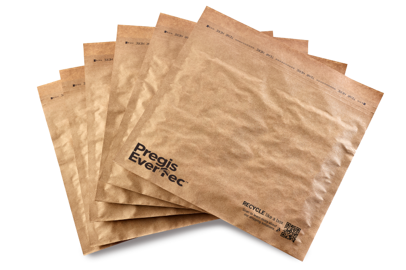 Pile of Pregis Evertec mailers